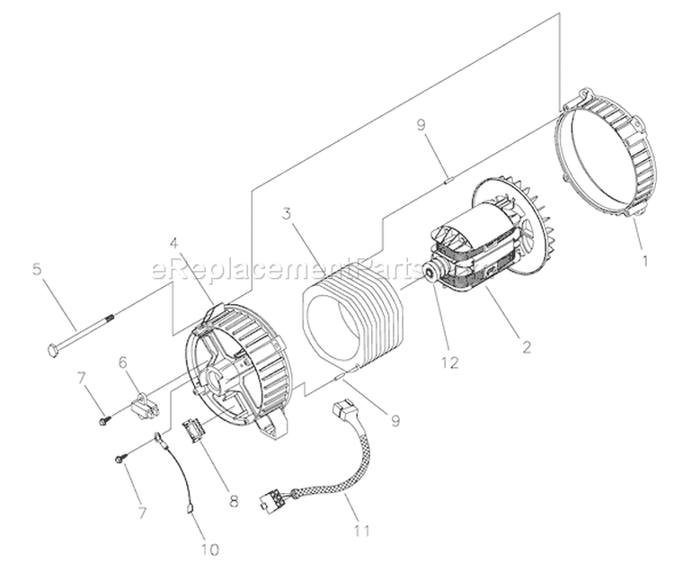 Page A Diagram and Parts List for 030377-0  Briggs and Stratton Generator